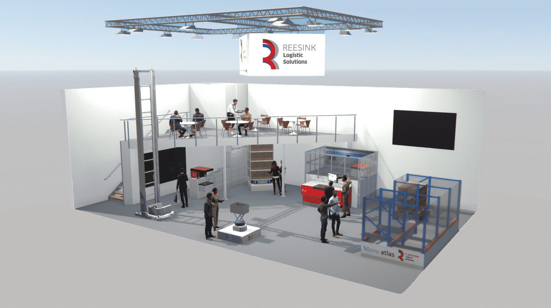 Next Gen Automated Storage Retrieval Solutions At LogiMAT 2024   LogiMAT 2024 Stand Design Conceptual RLS 3 